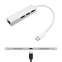 Cabo Tipo C USB 3.1x 3 USB/RJ45