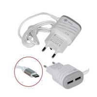 Carregador para Celular (V8) Micro-USB com 2USB (AF)