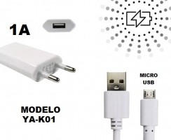 FONTE USB + CABO DE DADOS MICRO USB - YA-K01