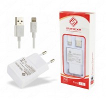 FONTE USB + CABO DE DADOS 1A IPHONE SX-T26