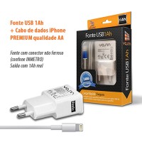 Fonte USB + Cabo p/ iPHONE 6