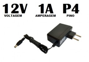 Fonte de Alimentação 12v 1A