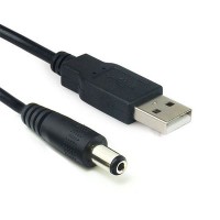 Cabo de Alimentação USB P4 5.5x2.5mm 0,80m