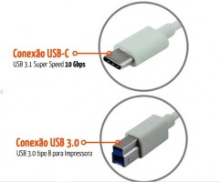 Cabo impressora X USB-C