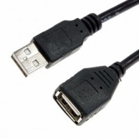 CABO USB (M) X USB (F) 2.0 1,50M (PRETO)