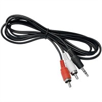 Cabo de Audio Estereo - P2 (M) x 2RCA (M) PRETO 1,50M