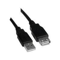 Cabo USB (M) x USB (F) 2M PRETO 2.0