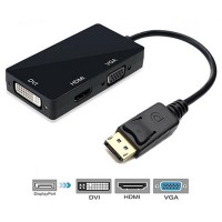 Conversor 3 em1 - Displayport x VGA / HDMI / DVI 15cm