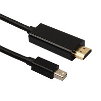 Cabo conversor Mini DisplayPort p/ HDMI 1,80M - (PRETO)