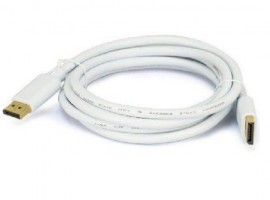 CABO DISPLAYPORT X DISPLAYPORT (BRANCO)