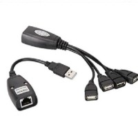 Adaptador Extensor (Ethernet + RJ45 x 4 USB (F))