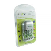 FX-C03 Carregador para pilhas e baterias c/ pilha  (1100mA/AAA/9V) -4P 