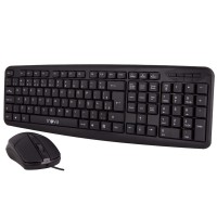 Kit Teclado e Mouse c/ Fio (CHOCOLATE) - INOVA 8386