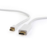 Cabo conversor Mini DisplayPort p/ HDMI 1,80M - (BRANCO)