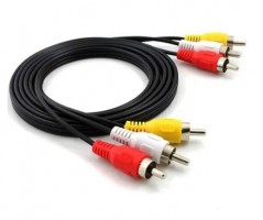 CABO AUDIO E VIDEO 3RCA - 3M