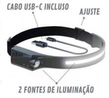 LANTERNA DE CABEÇA SENSOR TECH IPX4