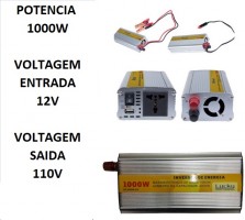 INVERSOR DE VOLTAGEM 1000W 110V 12V