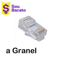 CONECTOR DE REDE RJ45 "CAT5" GRANEL UNITÁRIO