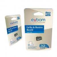 Cartão de Memória Micro SD "Exbom" - 32GB