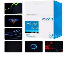 PACK 50UND MOUSE PADS 180X220X2MM MP-2218E (R$2,99 CADA)