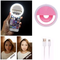 CLIP DE LED - LUZ SELFIE LT-575 (ROSA)