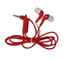 Fone de Ouvido Stereo P2 com Microfone - Vermelho