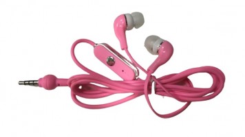 Fone de Ouvido Stereo P2 com Microfone - Rosa