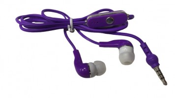 Fone de Ouvido Stereo P2 com Microfone - Roxo