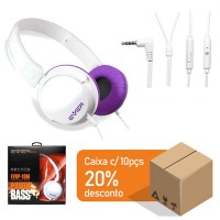 KIT COM 10 FONES DE OUVIDO EVHP-10M (CAIXA FECHADA)