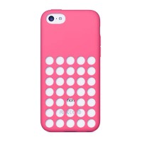 Capa Apple Iphone 5 Furos *ROSA