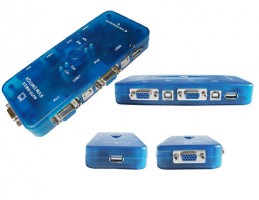 Switch KVM - 4 Portas VGA/USB