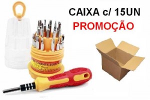 Kit de Chaves com 31 peças - CAIXA COM 15 (R$9,00 cada)