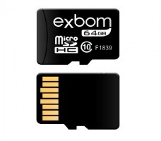 Cartão de Memória Micro SD "Exbom" - 64GB